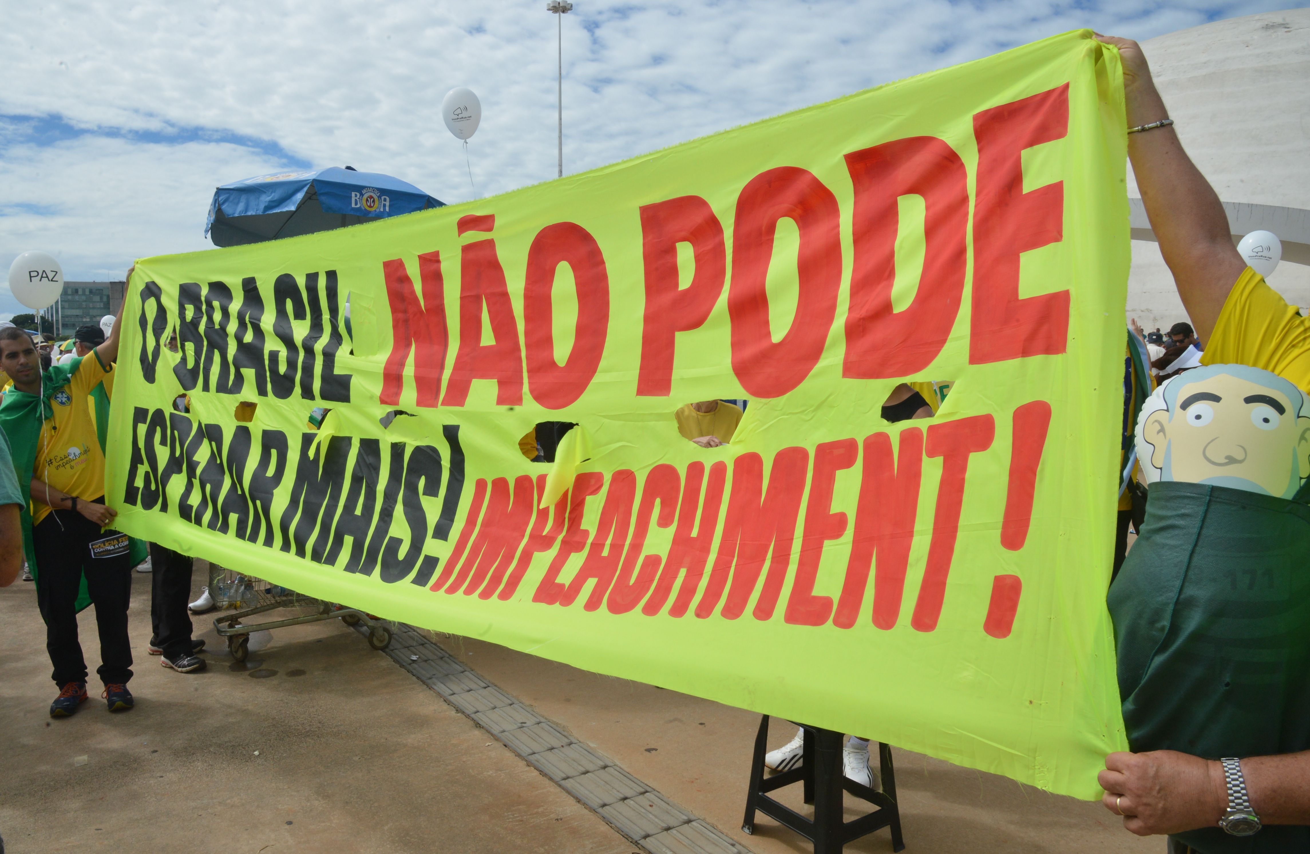 Manifestação em Brasília neste domingo (13). | Wilson Dias/Agência Brasil