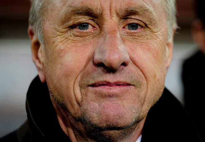 Johan Cruyff morreu aos 68 anos, vítima de câncer no pulmão. | JOSEP LAGO/AFP