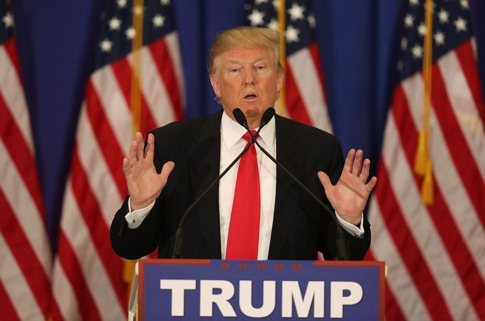 Trumpe venceu em 15 estados. | Joe Raedle/AFP