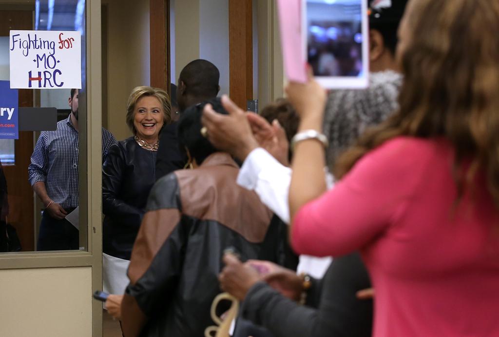 No Missouri, Hillary faz campanha para as primárias do partido democrata | JUSTIN SULLIVAN/AFP