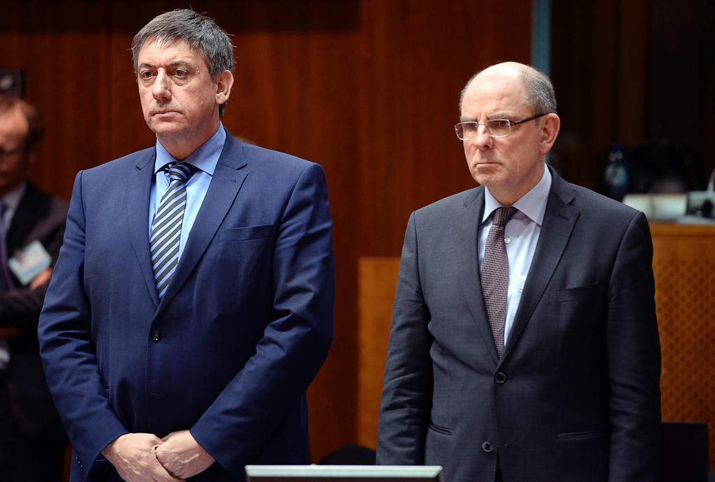 Na foto, Jan Jambon e Koen Geens | Thierry Charlier/AFP