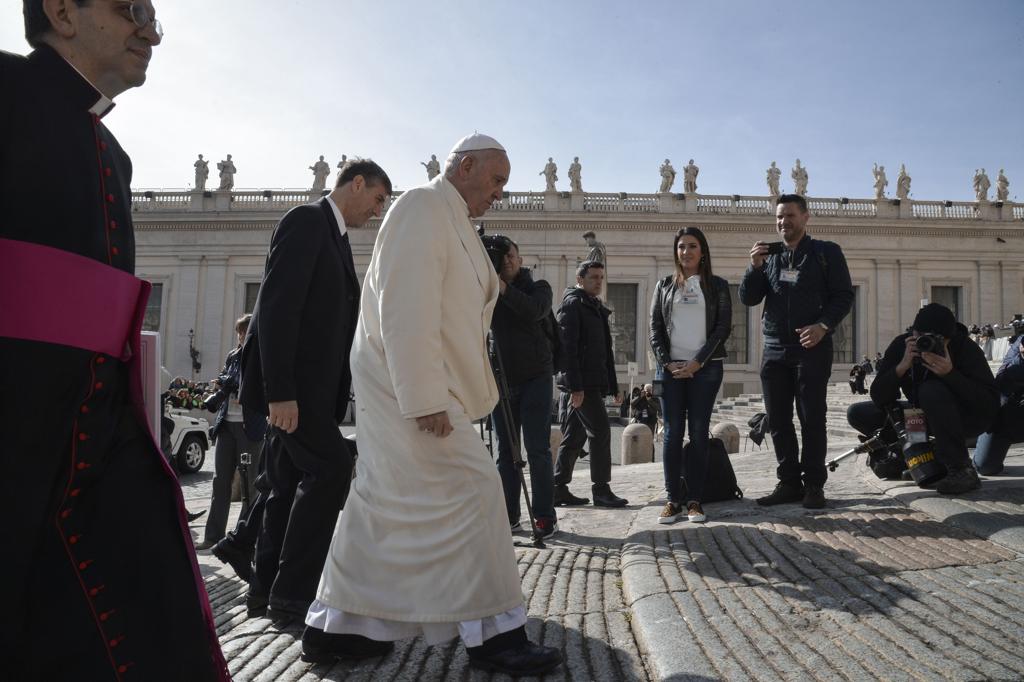 Papa confirmou a visita ao campo de concentração durante o evento, que ocorre em julho | ANDREAS SOLARO/AFP