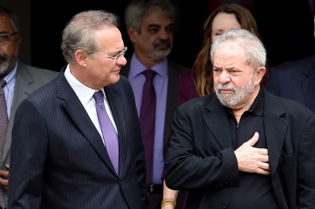 Renan Calheiros e Lula | Evaristo Sa/AFP