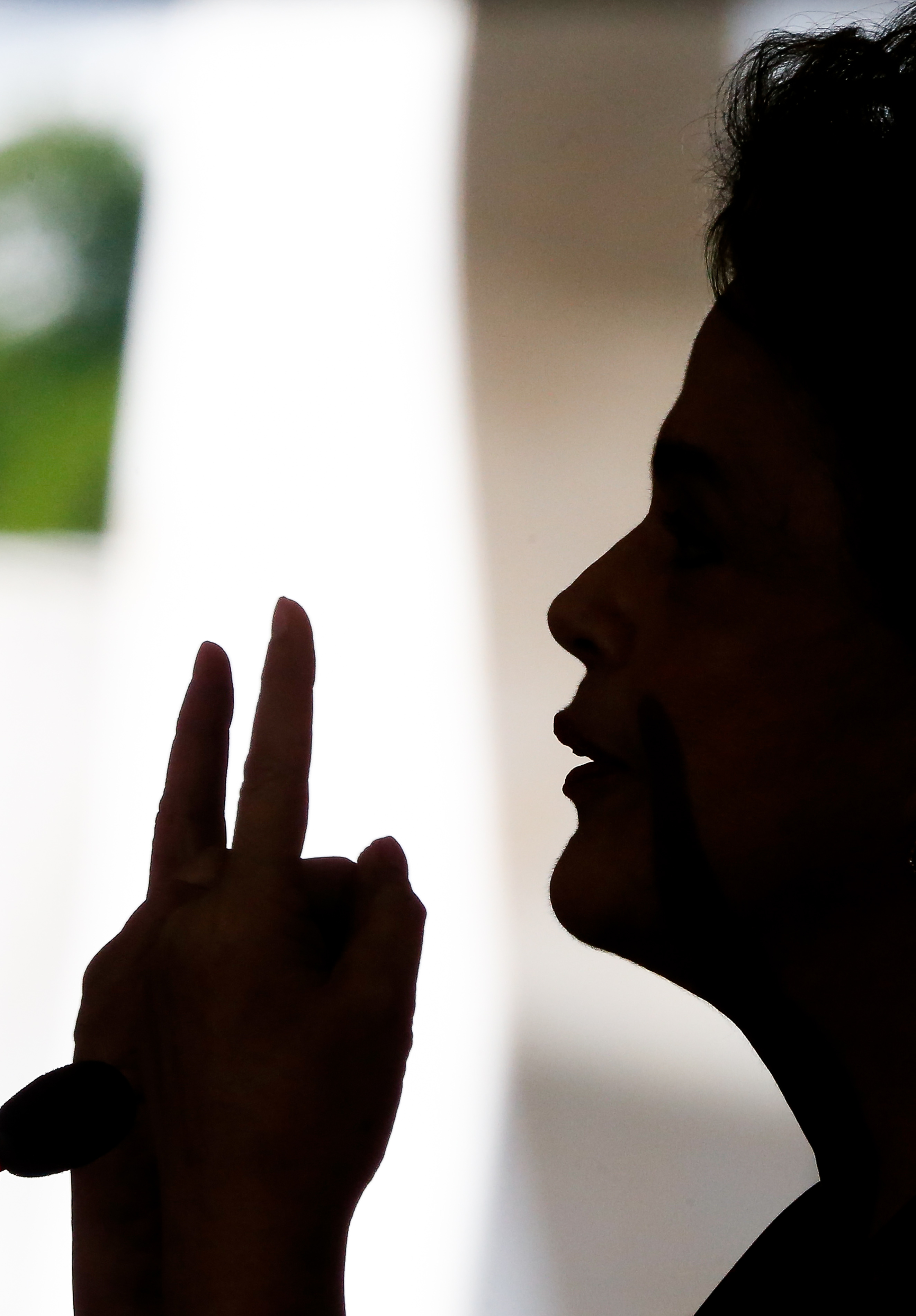 Dilma durante entrevista coletiva sobre a nomeação de Lula para a Casa Civil. | Pedro Ladeira/Folhapress