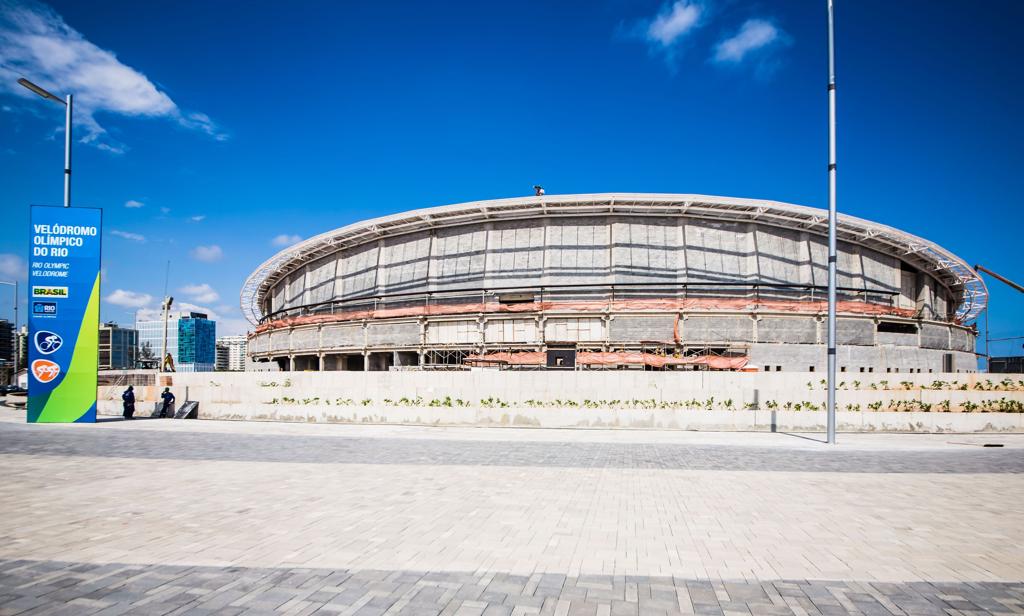 Velódromo deve ficar pronto para a Olimpíada em cima da hora e pode não ter tempo de receber testes para o evento. | Renato Sette/Prefeitura do Rio