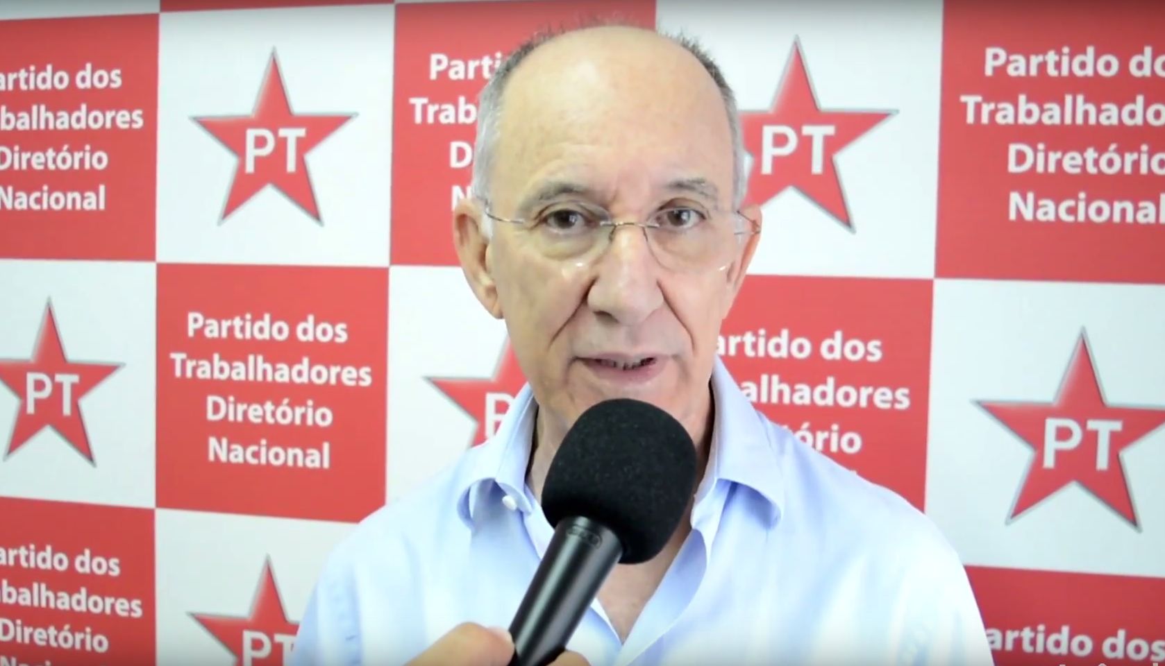 Rui Falcão, presidente nacional do PT, fez um vídeo convocando atos em defesa do ex-presidente | Reprodução/Youtube/
