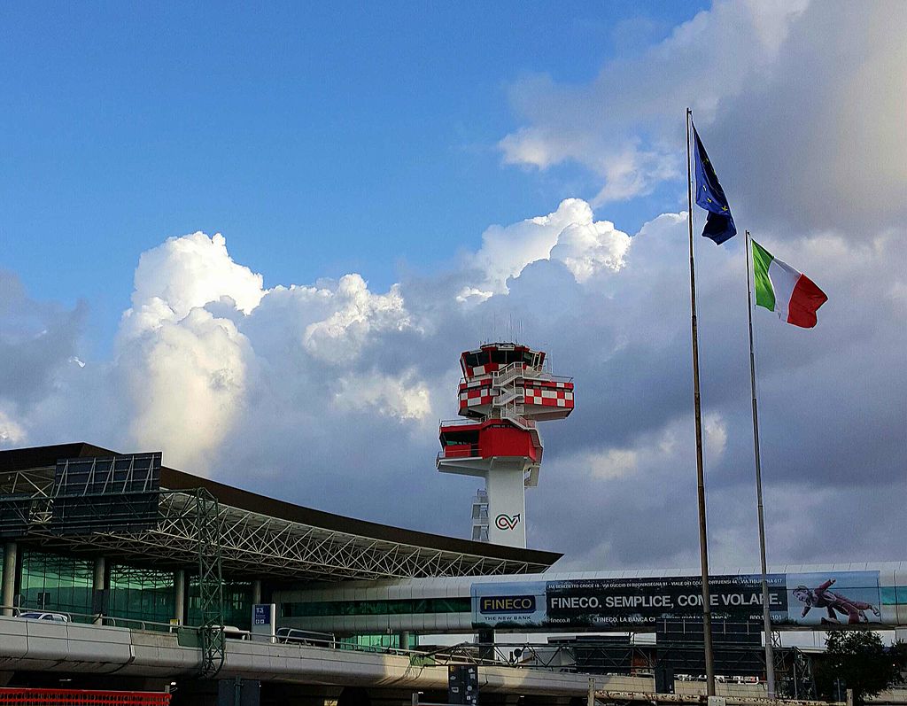 Aeroporto de Fiumicino, em Roma: piloto ameaçou derrubar avião se a mulher o deixasse | Carlo Dani/Wikicommons / Divulgação