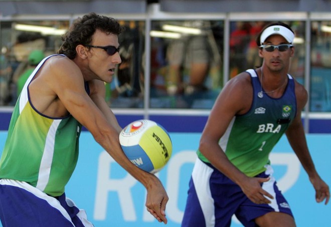 Emanuel e Ricardo no Pan-Americano do Rio em 2007. | es/pp/EVARISTO SA
