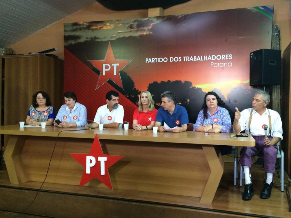 Representantes do PT em Curitiba criticaram ação da Operação Lava Jato. | Laura Beal Bordin/Gazeta do Povo