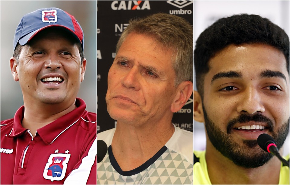 Claudinei Oliveira, do Paraná, Paulo Autuori, do Atlético, e Alan Santos, do Coritiba: tecnologia vai ajudar o futebol. | Albari Rosa/gazeta do povo