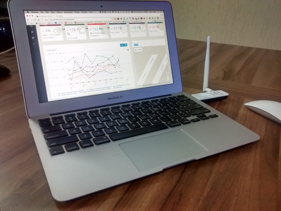 Sistema funciona com um software e pelo menos uma antena , a qual detecta o sinal de wi-fi dos celulares num raio de 70 metros | Divulgação/