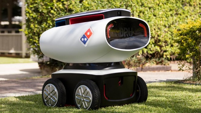 Intenção da rede de pizzarias é testar o veículo nas ruas da Austrália em breve | Divulgação/Marathon Robotics