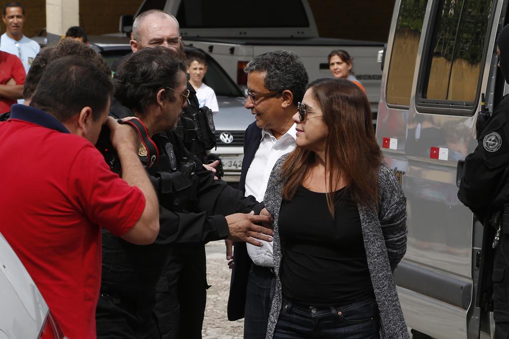 O publicitário João Santana e a mulher dele, Mônica Moura. | Henry Milleo/Gazeta