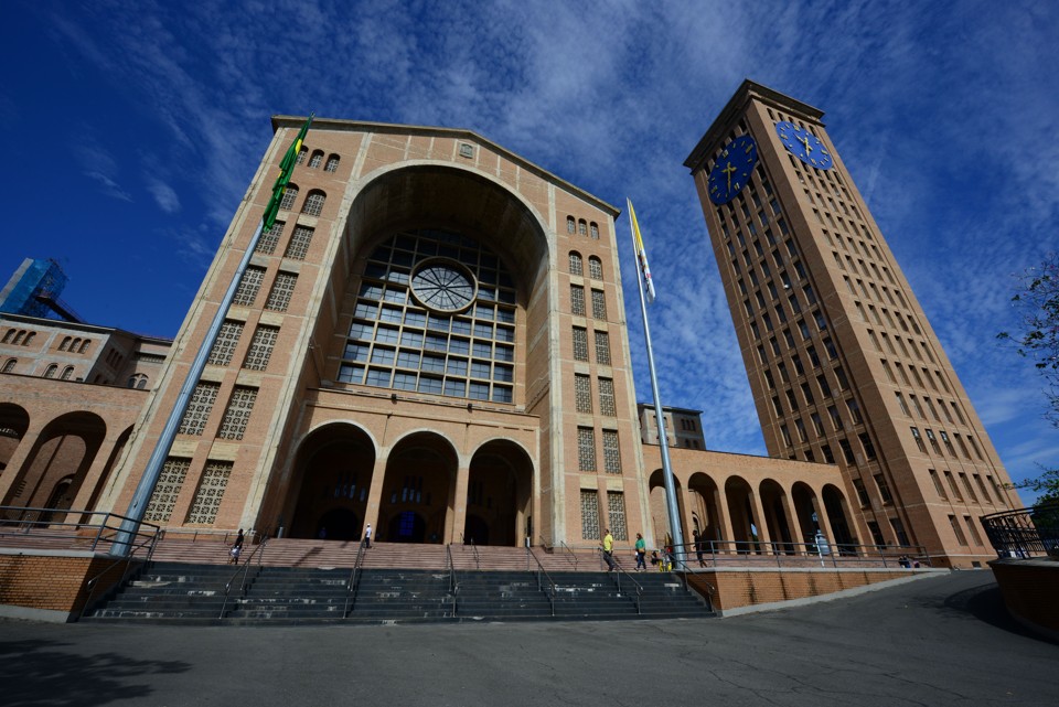 Basílica de Aparecida foi palco de pregação política no domingo. | Lucas Lacaz Ruiz/Folhapress