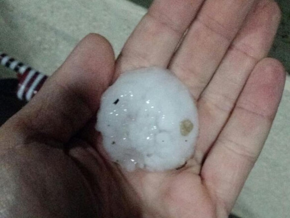 Chuva de granizo forte em Mandirituba | Ericsson  Angeli/ Arquivo Pessoal