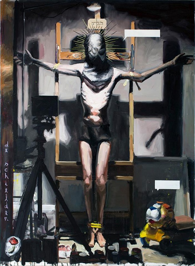 “De Schilder”, 2015, pintura a óleo sobre tela, 225 x 165 cm. | Felipe Scandelari/Divulgação