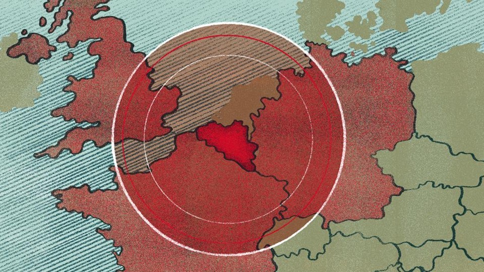 No alvo: Bélgica fica bem entre a Alemanha, a França e a Inglaterra. | Felipe Lima