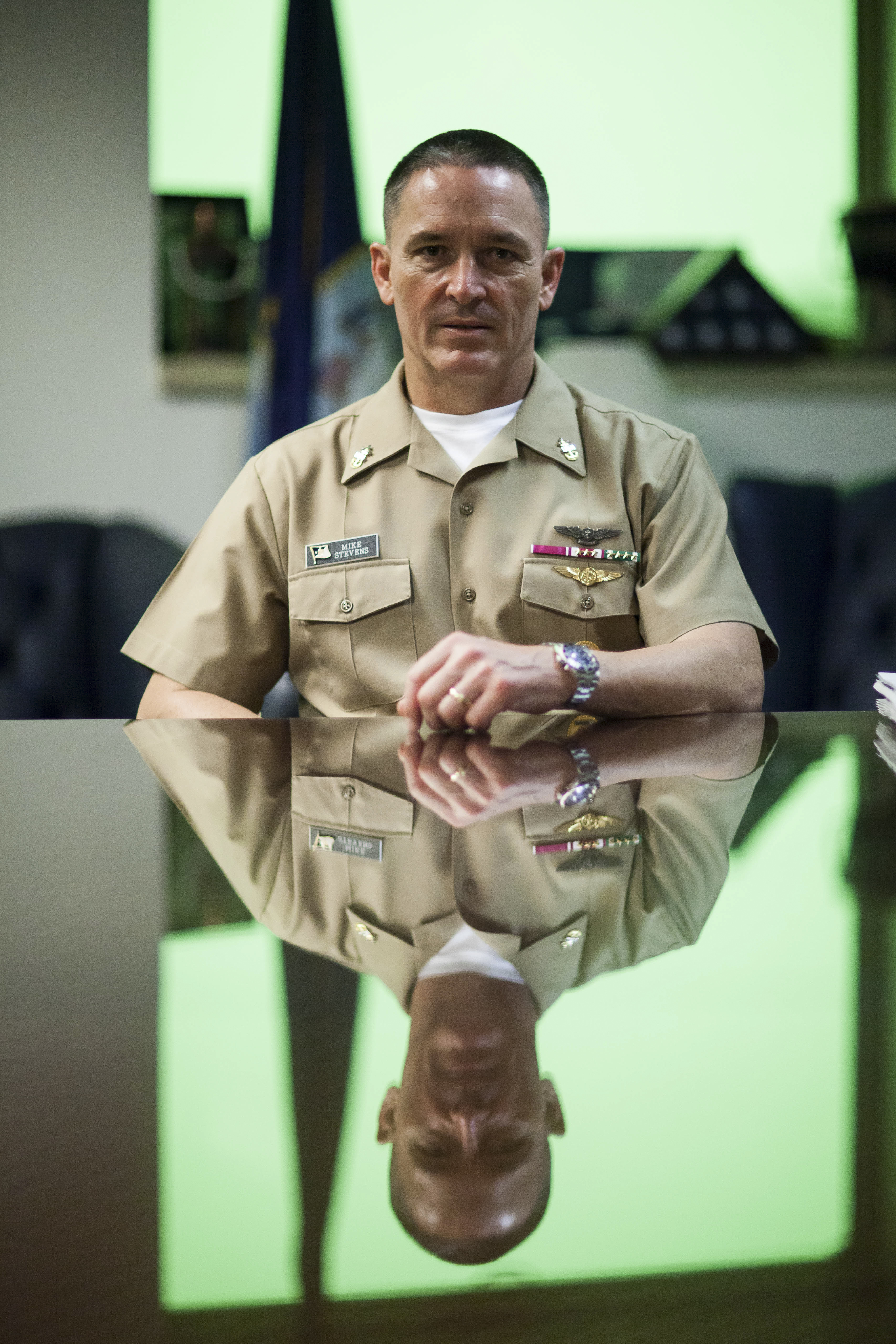 Michael Stevens, suboficial-chefe mestre da Marinha: dificuldade para redefinir uma posição com mais de 100 anos. | Zach Gibson/NYT