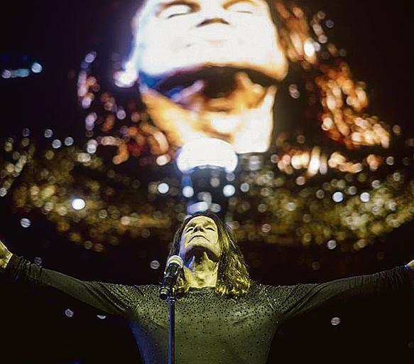 Ozzy Osbourne em Curitiba, em abril 2015, na Pedreira Paulo Leminski. | Marcelo Andrade/Arquivo Gazeta do Povo