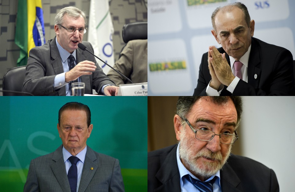 Em sentido horário: Celso Pansera, Marcelo Castro, Patrus Ananias e Mauro Lopes deixaram o governo para voltarem à Câmara | José Cruz / Agência Brasil /Marcelo Camargo / Agência Brasil / Elza Fiúza / Agência Brasil / José Cruz / Agência Brasil /Divulgação