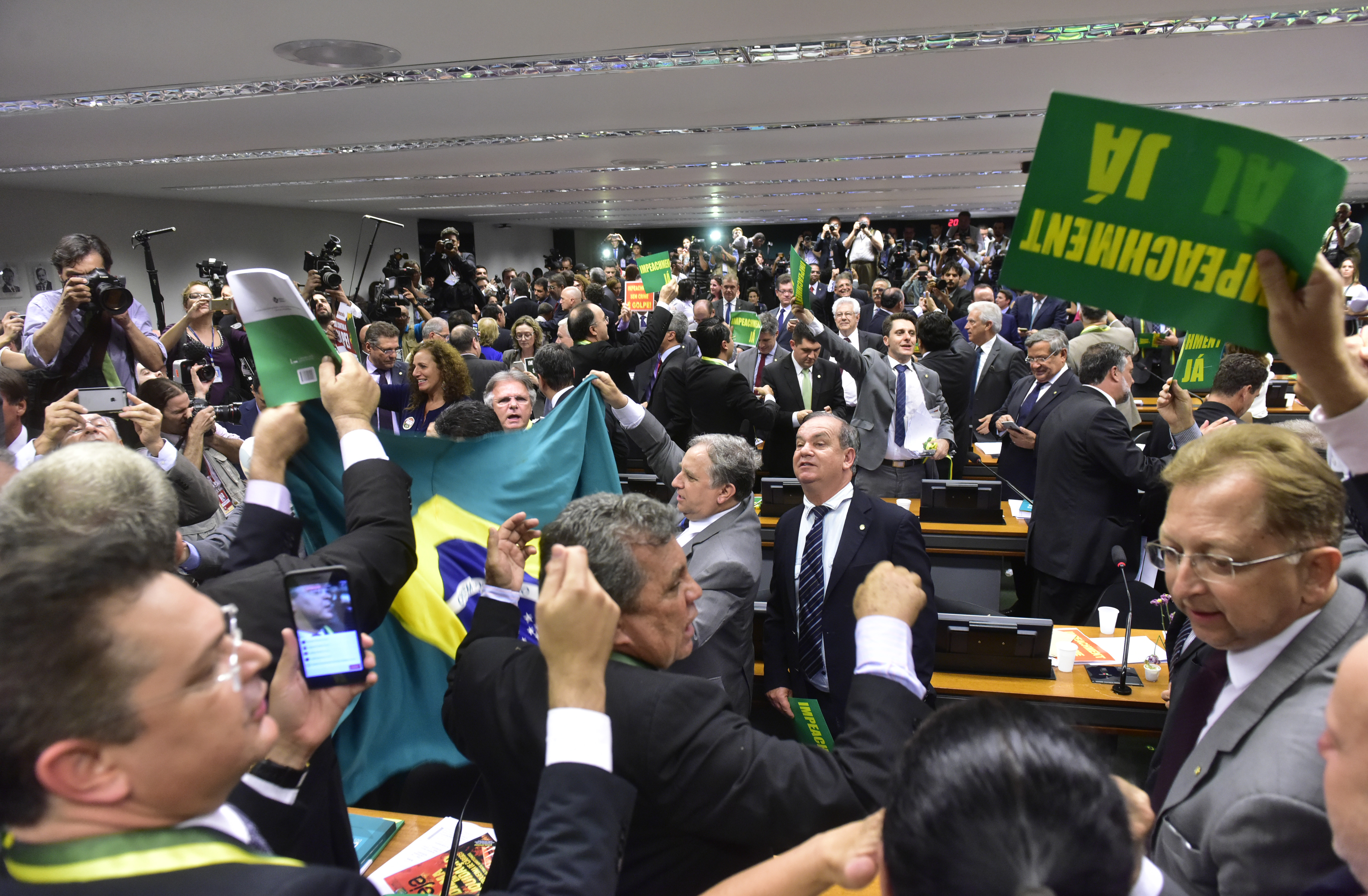 Votação favorável ao impeachment na comissão não garante número suficiente no plenário. | Zeca Ribeiro/Câmara dos Deputados