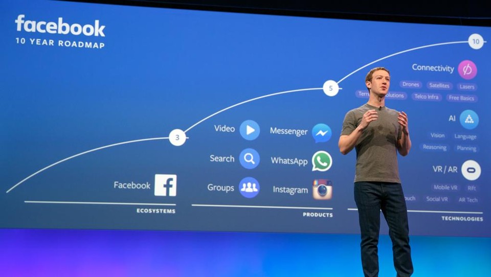 Zuckerberg apresentou na última semana a abertura do Messenger para desenvolvedores de bots. | Josh Edelson/AFP