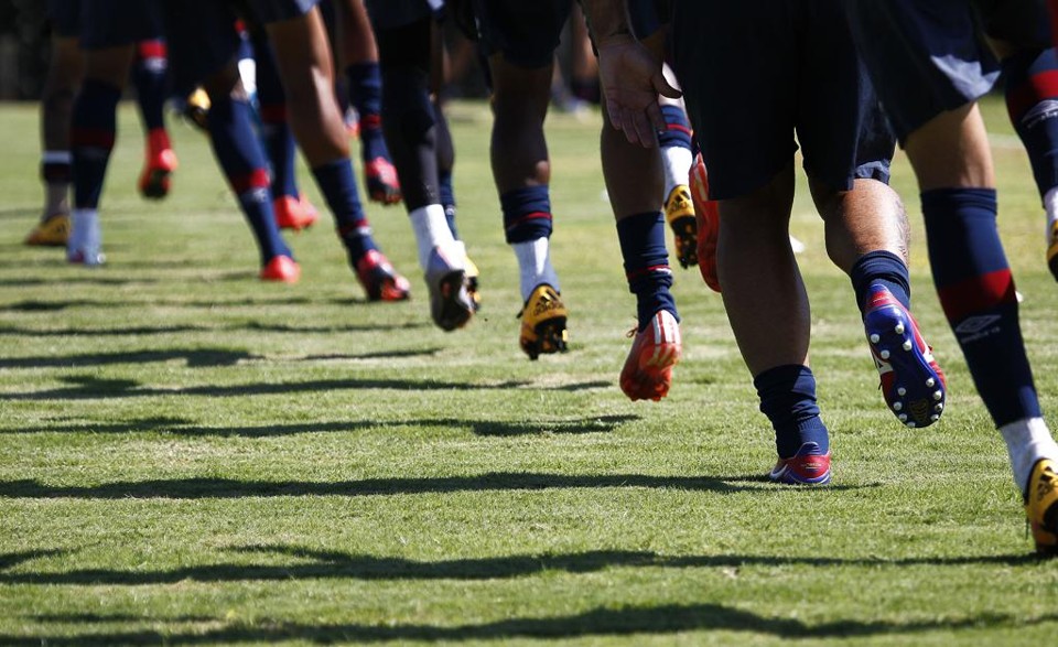 Treino do Atlético no CT do Caju: Furacão precisa acertar os ponteiros na linha de frente para embalar na temporada. | Jonathan Campos/Gazeta do Povo