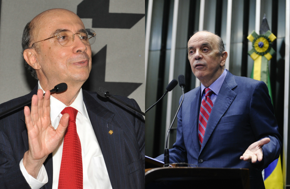 Meirelles e Serra são cotados para assumir o ministério da Fazenda no governo Temer | Valter Campanato / Agência Brasil / Moreira Mariz/ Agência Senado/Divulgação