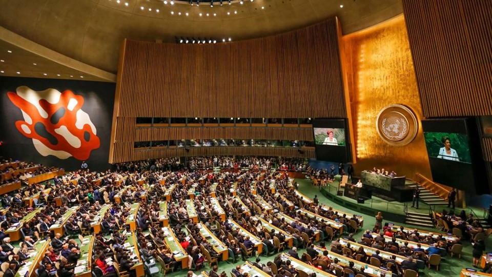Dilma discursa na ONU: contas com órgão estão atrasadas. | Roberto Stuckert Filho/PR/Fotos Públicas