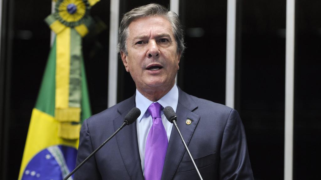 Fernando Collor falou sobre a necessidade de “serenidade” neste momento. | Marcos Oliveira/Agência Senado