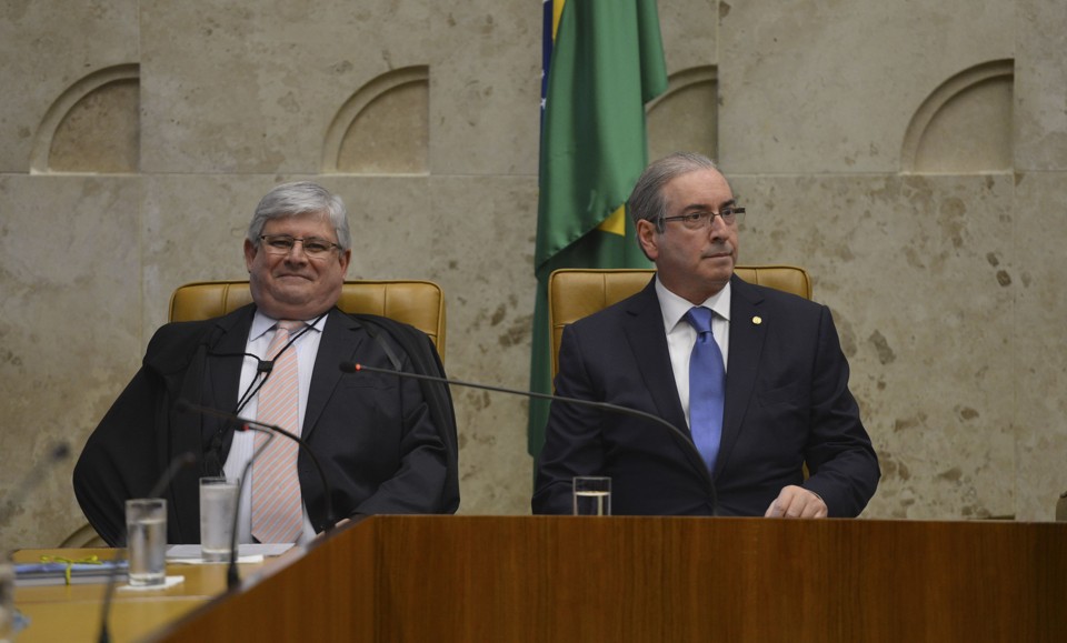 Rodrigo Janot e Eduardo Cunha: STF não tomou decisão sobre o deputado | Foto: Nelson JR./SCO/STF/Fotos Públicas