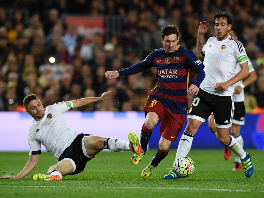 Craque Lionel Messi balançou as redes, mas não conseguiu evitar nova derrota do Barcelona | LLUIS GENE/AFP