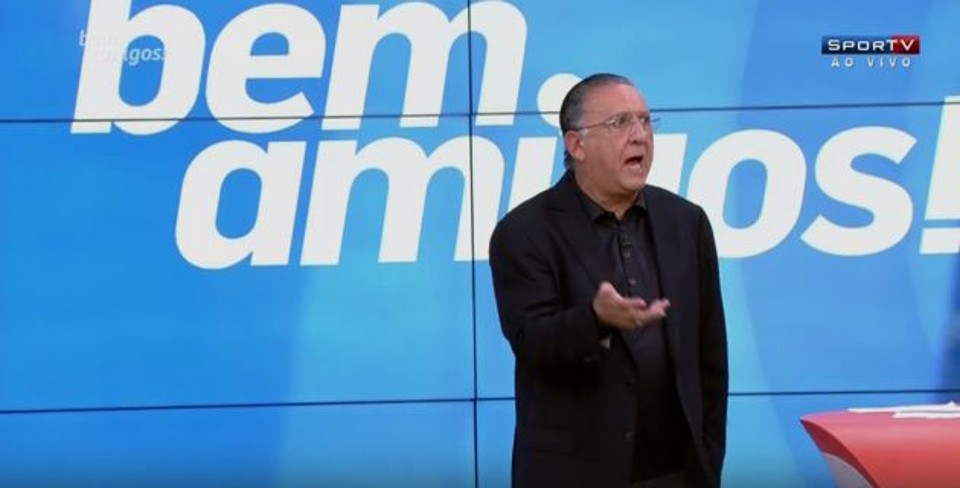 Galvão Bueno no programa dessa segunda-feira (11): “Atitudes não podem ser explosivas dessa forma”. | Reprodução/Sportv