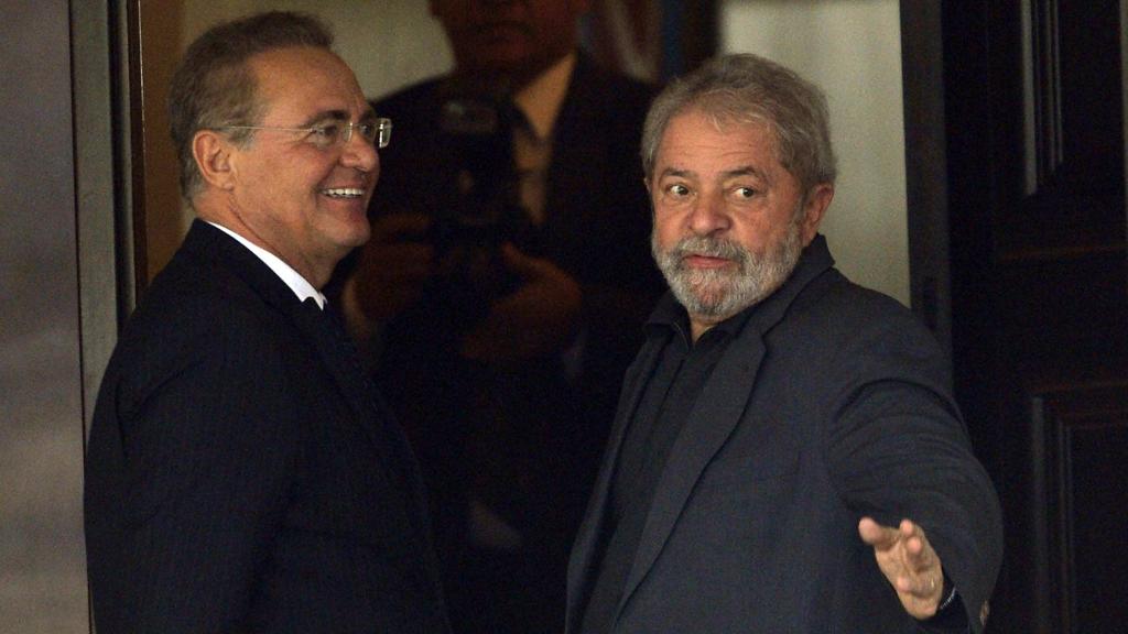Renan Calheiros e Lula se reuniram na tarde desta terça-feira (26). | José Cruz/Agência Brasil