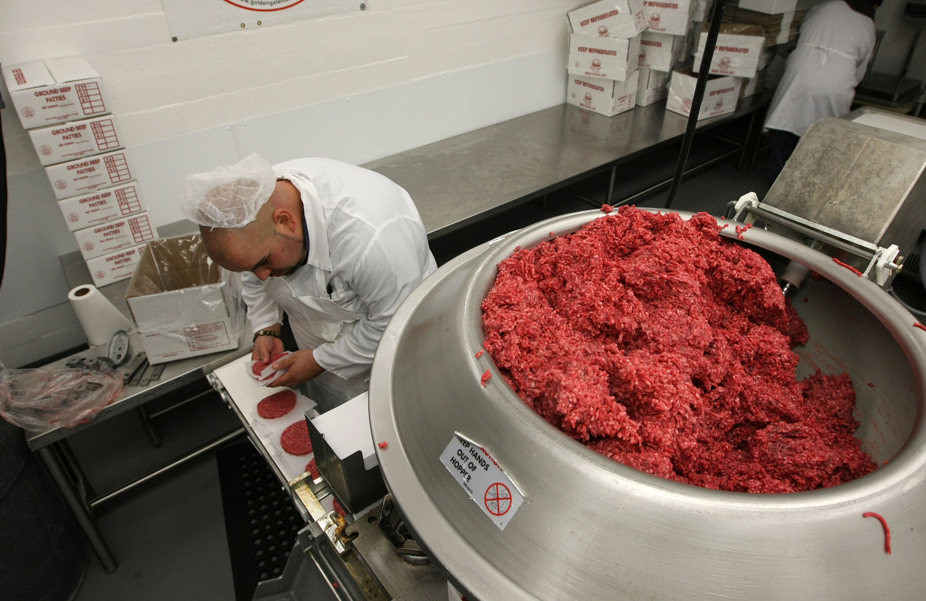 Processadora de carne nos EUA: não se pode perder de vista o estilo de vida na discussão ambiental. | Justin Sullivan/AFP