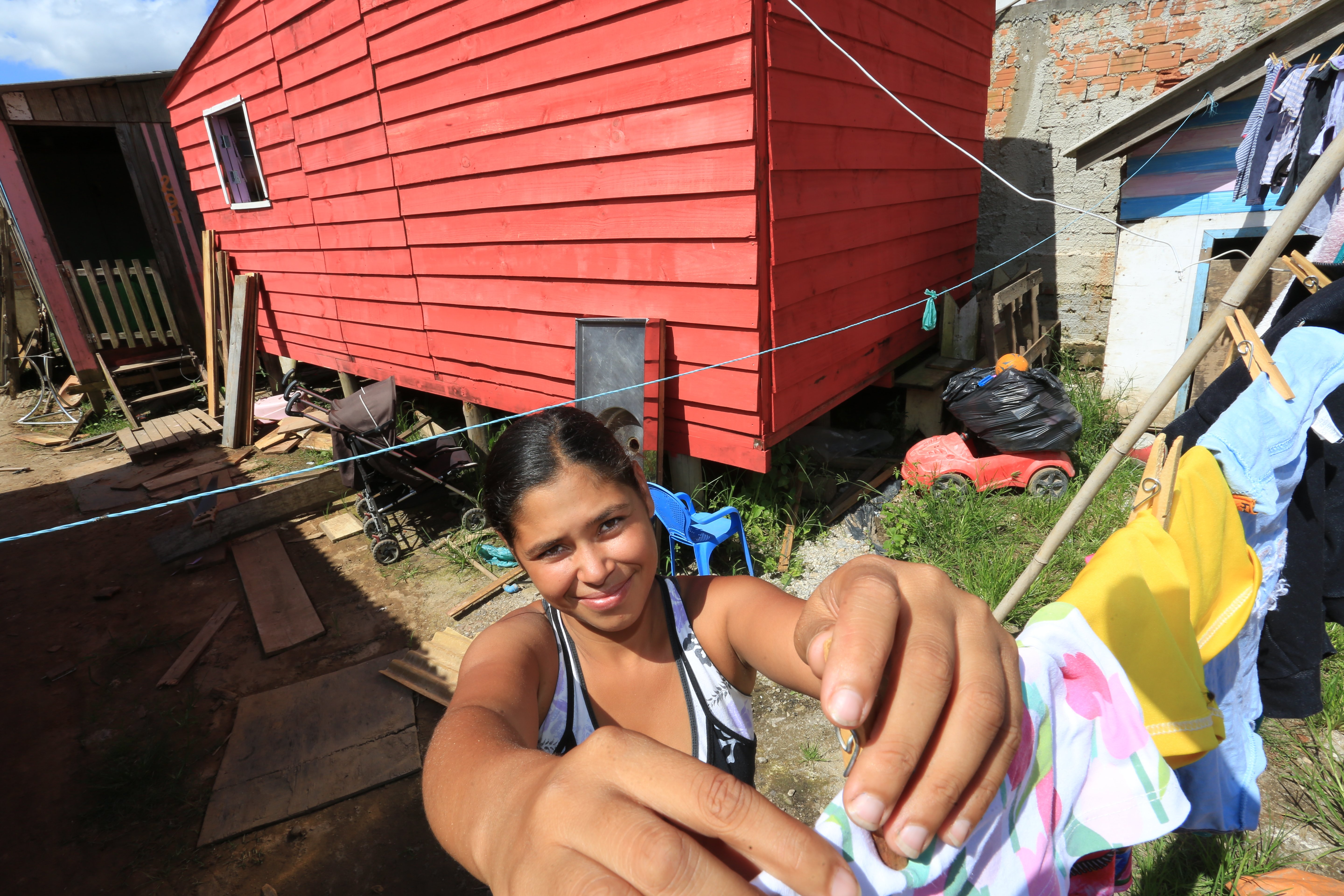 Casa de Érica Fernanda Santos Oliveira construída pela ONG | Ivonaldo Alexandre/Gazeta do Povo