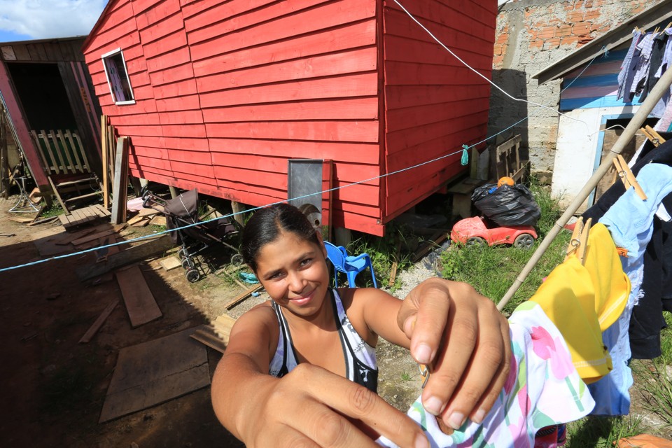 Casa de Érica Fernanda Santos Oliveira construída pela ONG | Ivonaldo Alexandre/Gazeta do Povo