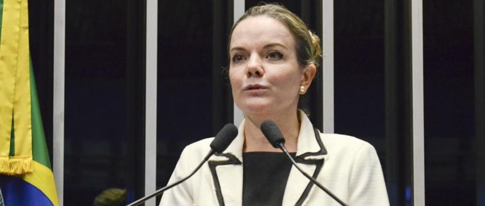 Senadora Gleisi Hoffmann foi indiciada junto com o marido Paulo Bernardo. | Ana Volpe/Agência Senado