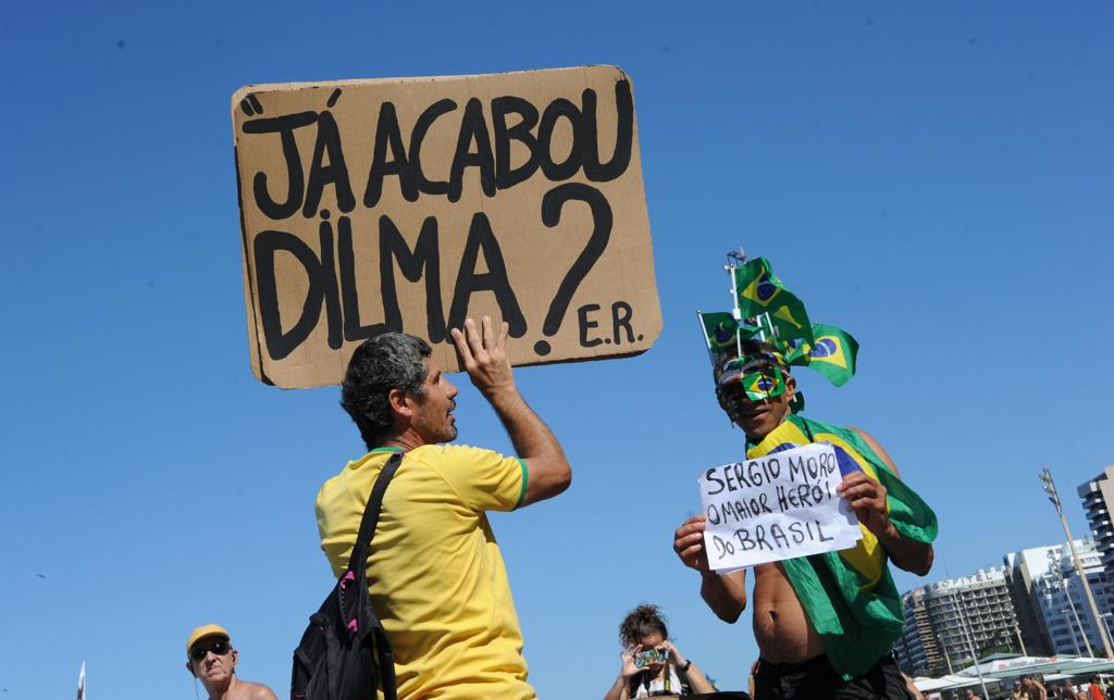 Manifestante contra Dilma no Rio de Janeiro. | TASSO MARCELO/AFP