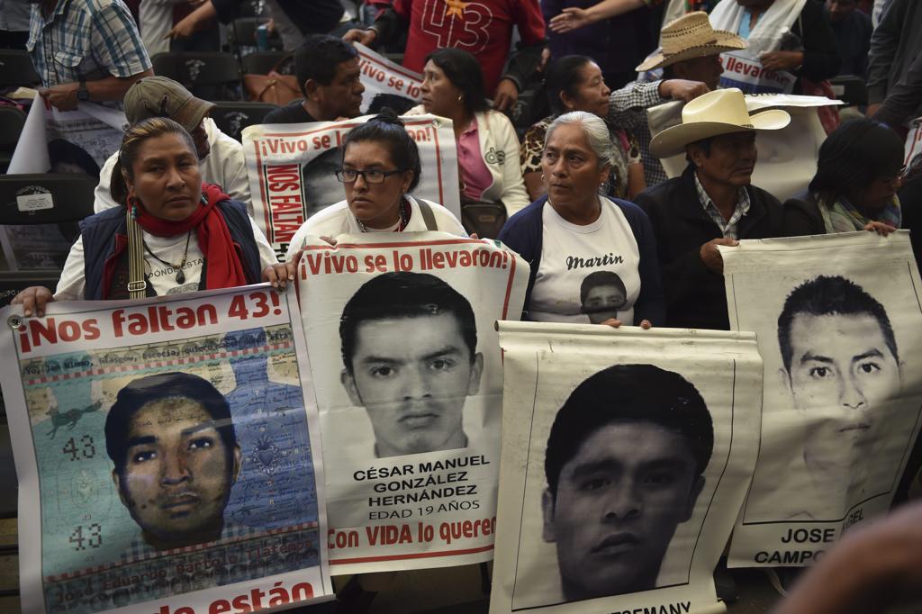 Familiares de jovens desaparecidos em um protesto na Cidade do México | Yuri Cortez
/AFP