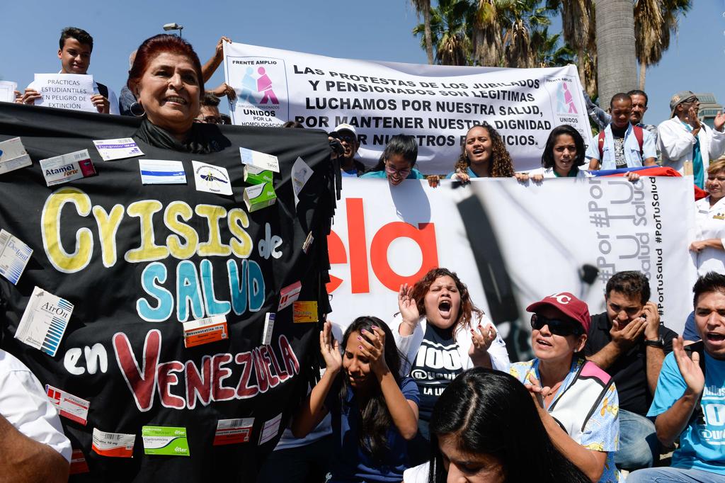 Protesto na Venezuela em fevereiro de 2016 | Federico Parra/AFP