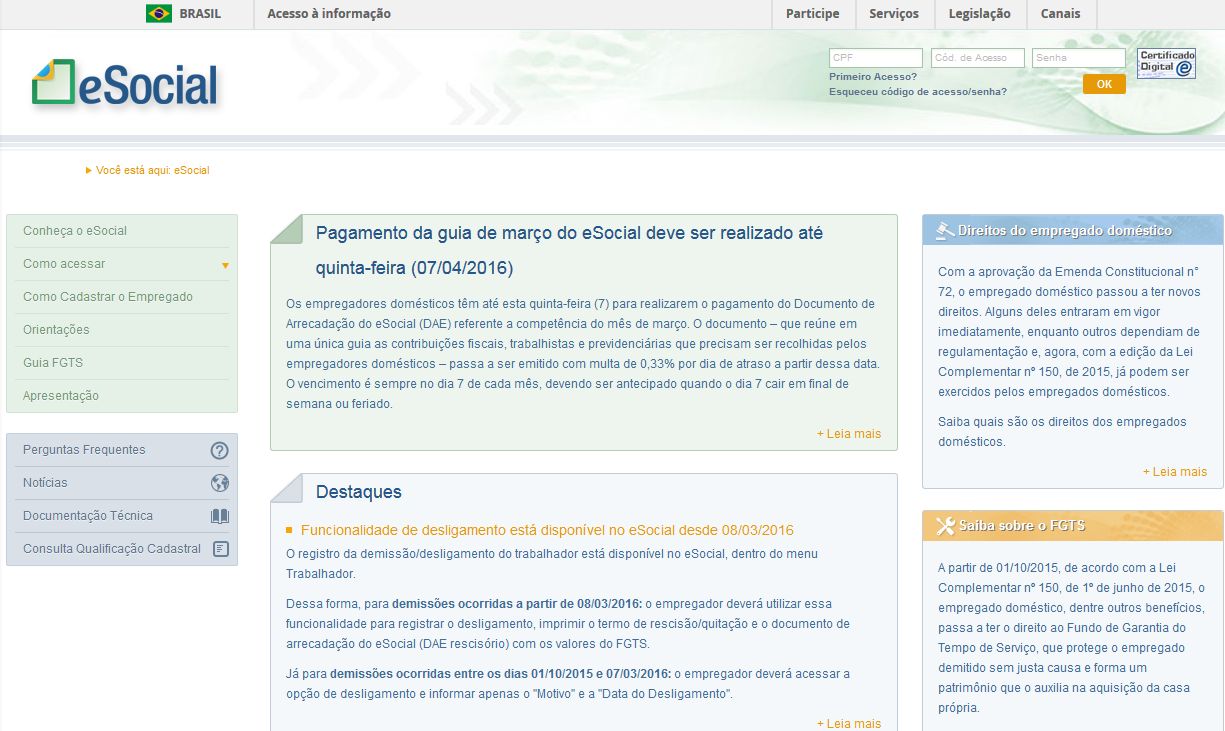 | eSocial/Reprodução