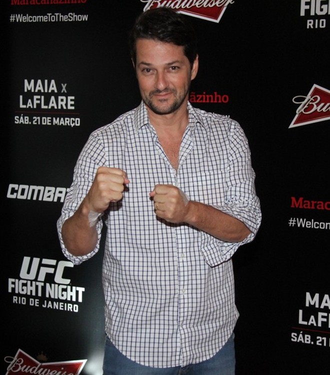 O ator Marcelo Serrado também está na lista dos fãs de MMA que devem prestigiar o evento no estádio do Atlético. | Photo Rio News/Divulgação