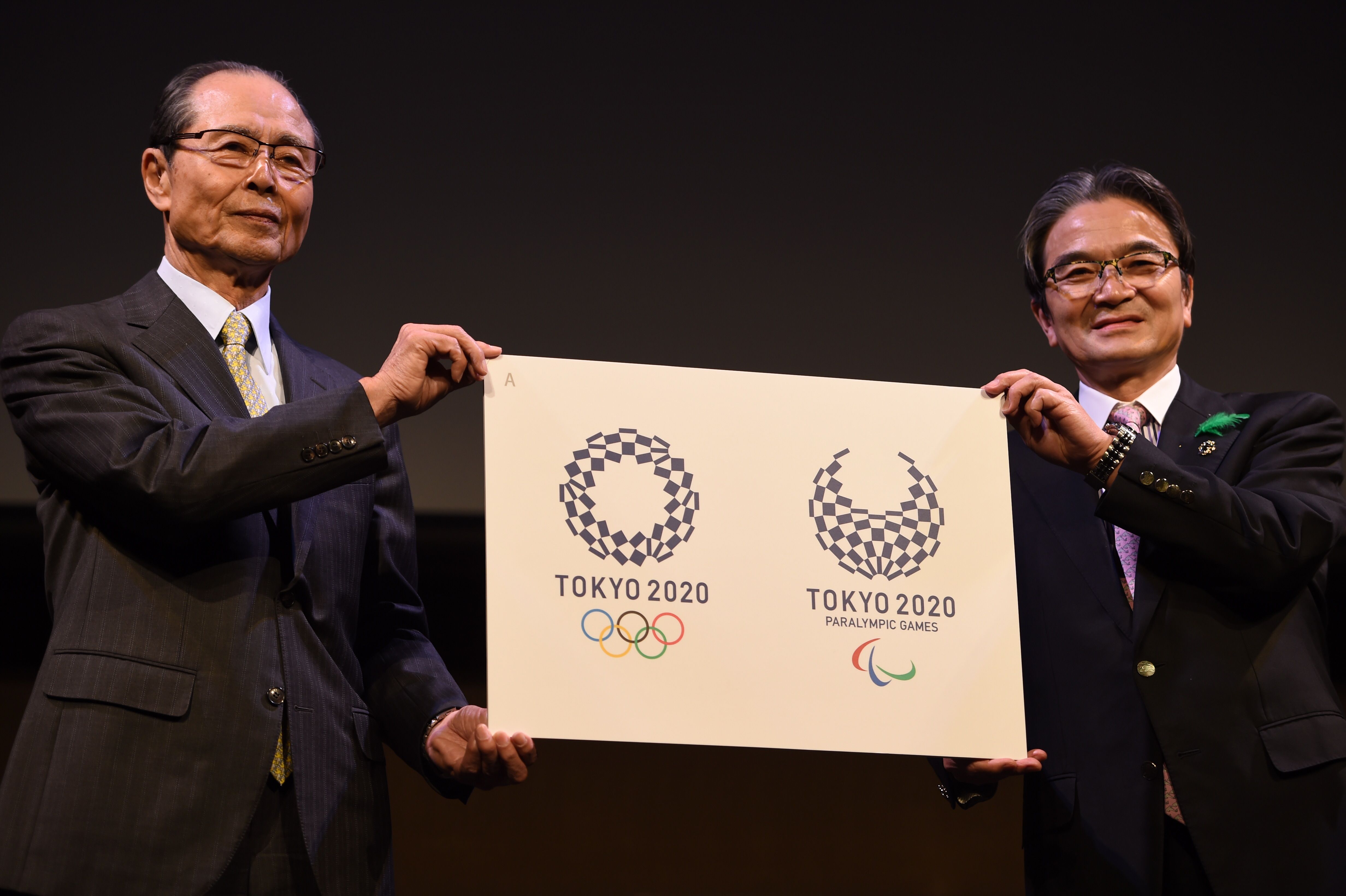 Comissão dos Jogos Olímpicos apresenta a nova logo dos Jogos de Tóquio. | Toshifumi Kitamura/AFP