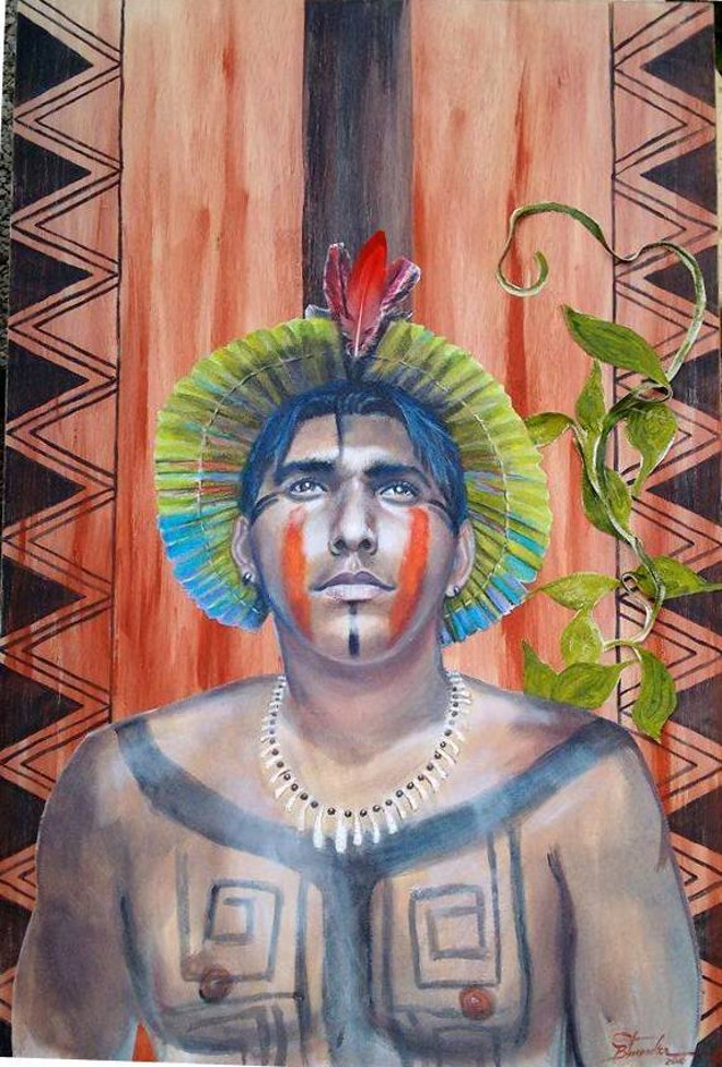 Pintura da artista Birgitte Tümmler | 