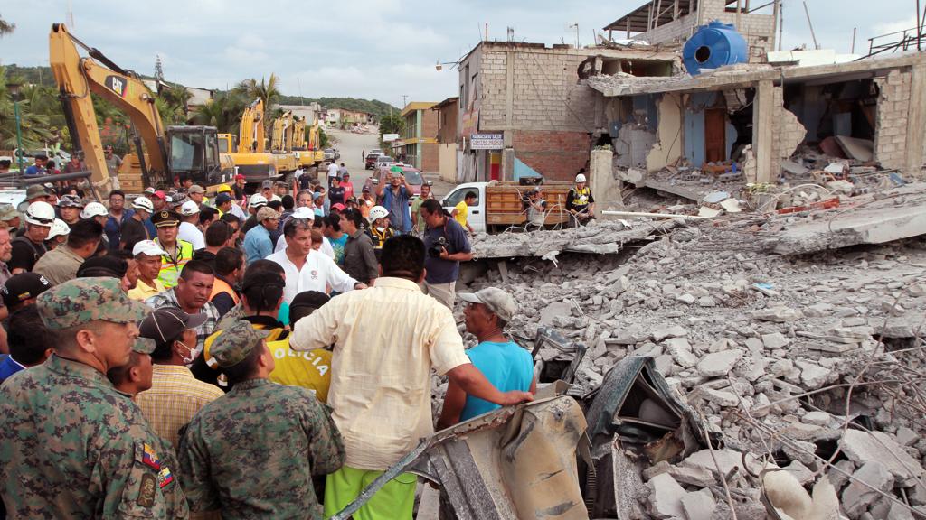Terremoto atingiu o Equador na semana passada | Carlos Silva/Presidencia do Equadro