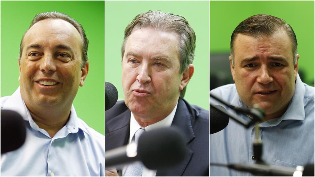 Fernando Francischini, Luciano Ducci e Ney Leprevost defendem o impeachment de Dilma Rousseff. | Gazeta do Povo/