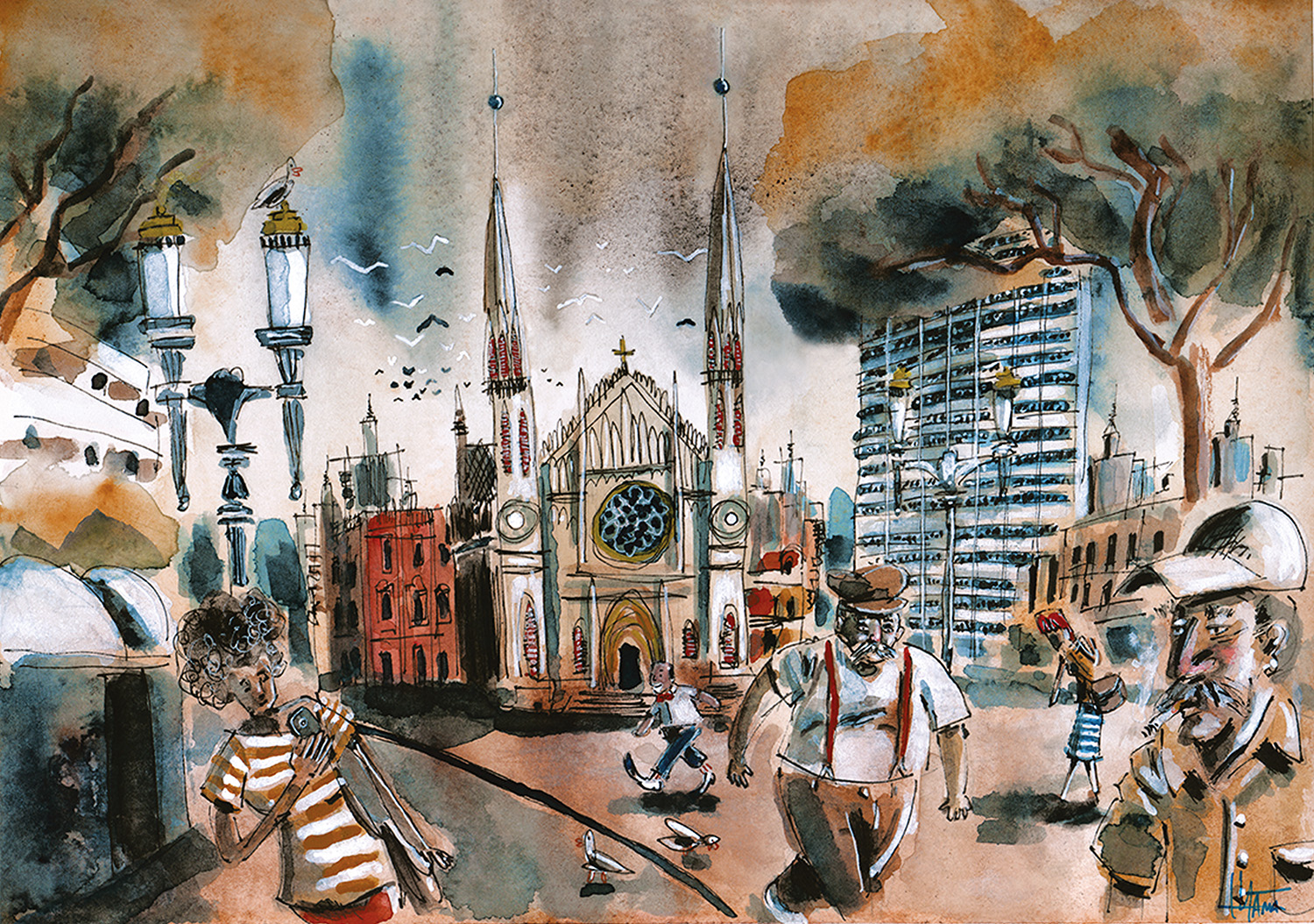 Praça Tiradentes pelos olhos de Fabiano Vianna | Divulgação