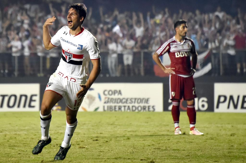 Calleri decidiu o jogo a favor do São Paulo no Morumbi. | NELSON ALMEIDA/AFP