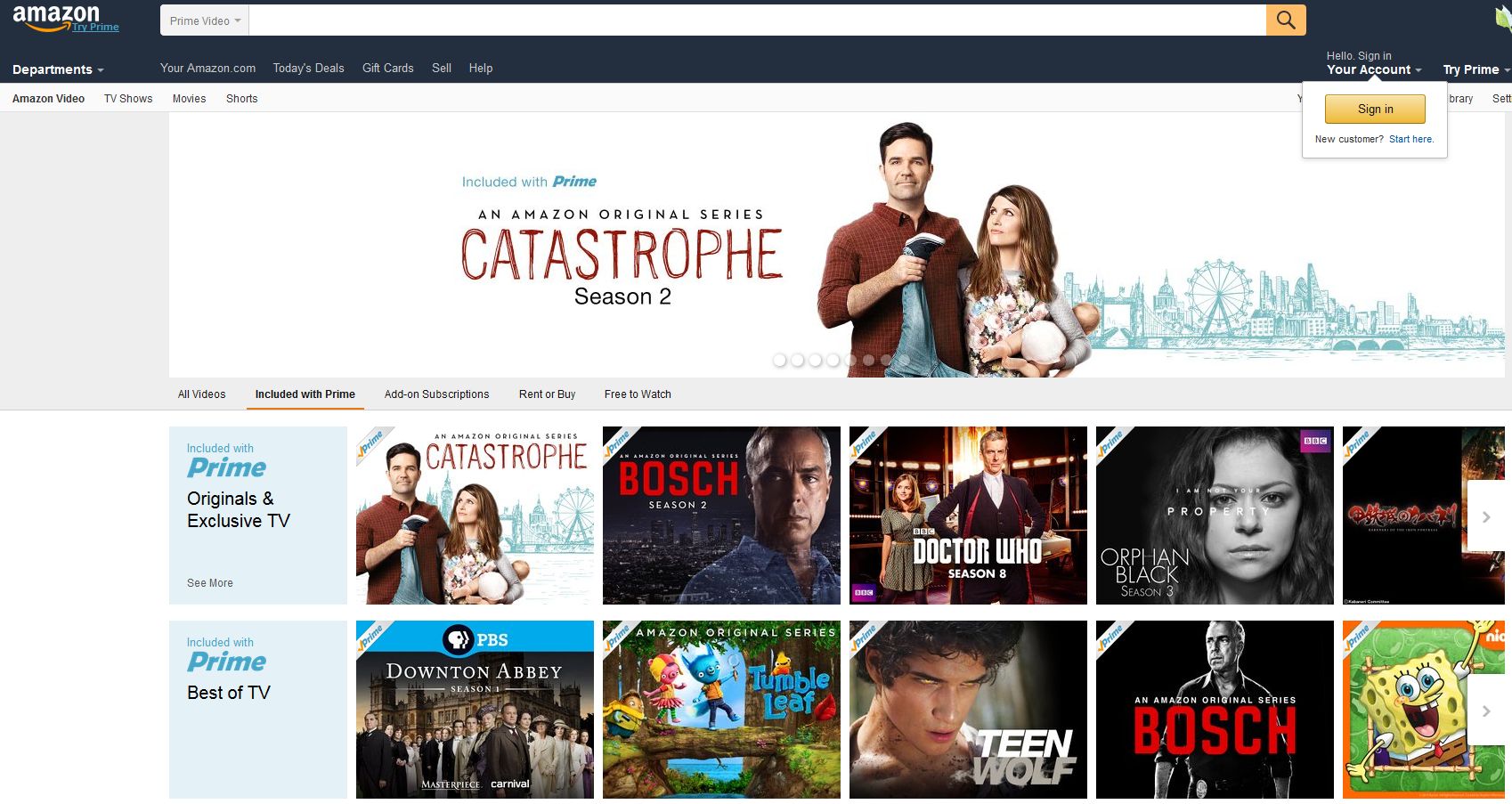 Amazon Prime Video custa US$ 8,99 mensais nos EUA | Reprodução/